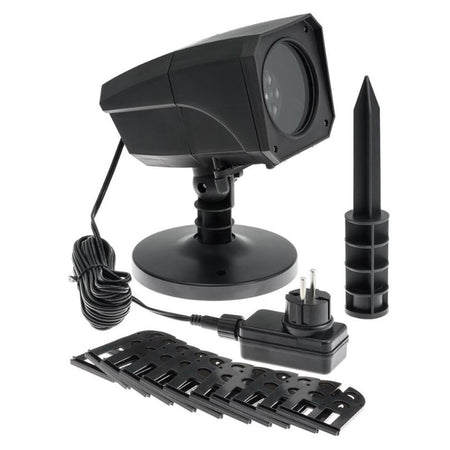 Proiettore natalizio oscar a led con 12 soggetti intercambianili in movimento