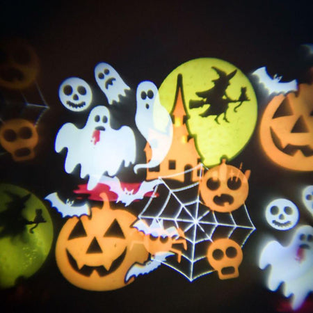 Set 6 film proiettore natalizio led colorati oscar natale disegno movimento luce fredda esterno