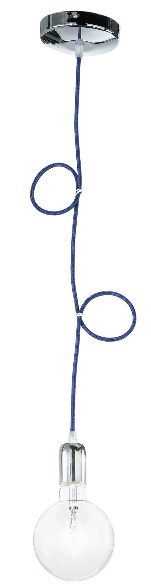 Pendente originale di colore blu 60 watt E27