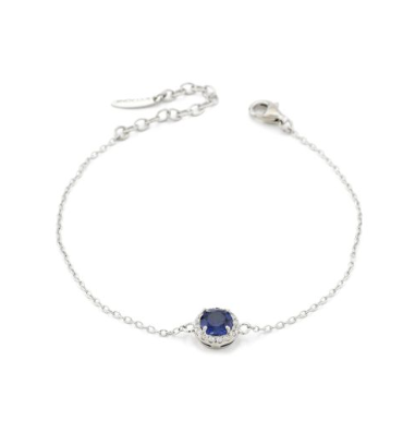 Boccadamo  -  Bracciale con cristallo blu e zirconi