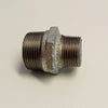Raccordo MM da 1''+1/4 x 1'' niples nipplo doppia vite ridotta di ghisa zincata malleabile