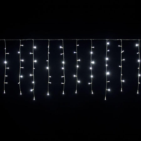 Tenda luminosa 144 led luci di Natale cascata da esterno addobbi natalizi