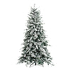 Albero di natale innevato Alaska in PE Effetto Real Touch + Flock