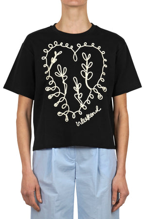 WEEKEND MAXMARA Weekend MaxMara - T-shirt - 450471 - Nero/Panna da donna