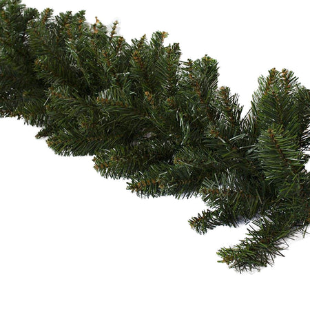 Ghirlanda natalizia festone da 270 cm verde con 180 rami decorazione da interno ed esterno