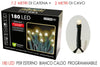 Luci 180 led bianco caldo programmabili