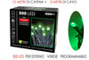 Luci 300 led verde - cavo verde