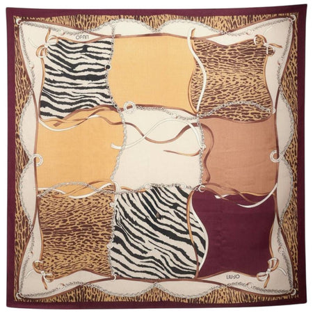 Liu Jo stola stampa ANIMALIER 120X120 2F5083T0300 Nero