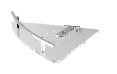 Angolare doccia in ottone cromato e plexiglass - accessori bagno