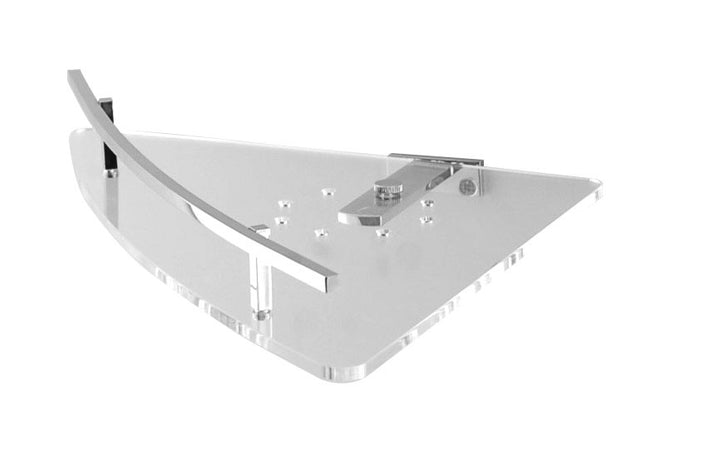 Angolare doccia in ottone cromato e plexiglass - accessori bagno