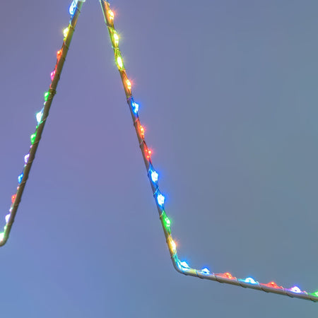 Stella luminosa con luce multicolore RGB a led da appendere per interno ed esterno