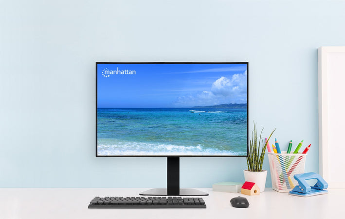 Supporto da Tavolo Stand per Monitor 15-32'' con Molla a Gas Regolabile e Base