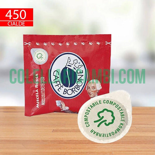 450 Cialde Filtro Carta 44 Mm Caffè Borbone Miscela Rossa