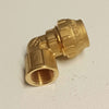 Raccordo F 40x11/4 gomito di giunzione in ottone con tenuta O-ring ed ogiva in ottone