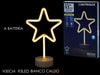 Stella con Luci Led Neon Bianco Caldo
