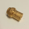 Raccordo F 20x1/2 niples in ottone filettato femmina con tenuta O-ring ed ogiva in ottone