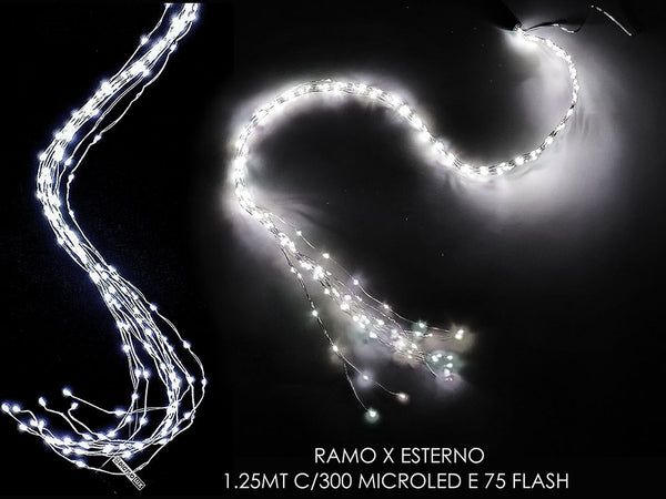 Ramo per esterno 1.25mt con 300 microled