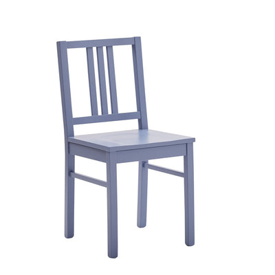 MOBILI 2G - Set 2 sedie legno shabby blu seduta legno L.43 H.87 P.48