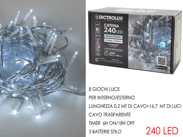 Catena 240 led - bianco freddo