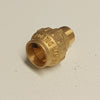 Raccordo M 25x3/4 niples in ottone filettato maschio con tenuta O-ring ed ogiva in ottone