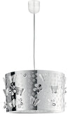 Lampadario Sospensione Circolare Acciao Intaglio Fiori Farfalle Moderno E27