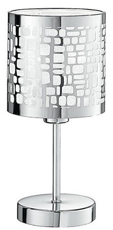 Lume Acciaio Intaglio Laser Lampada da Tavolo Moderna E14