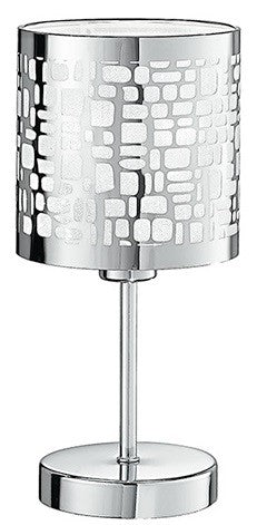 Lume Acciaio Intaglio Laser Lampada da Tavolo Moderna E14