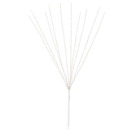 Luci di natale micro led ramo sferico decorazione bianco 120 led luce calda 75 cm esterno