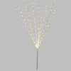 Luci di natale micro led ramo sferico decorazione bianco 120 led luce calda 75 cm esterno