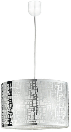 Lampadario a Sospensione Circolare Acciaio Intaglio Laser Moderno E27