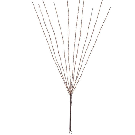 Luci di natale micro led ramo sferico decorazione rame 120 led luce calda 75 cm esterno