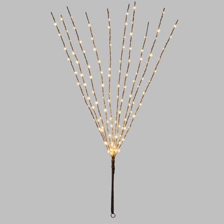 Luci di natale micro led ramo sferico decorazione rame 120 led luce calda 75 cm esterno