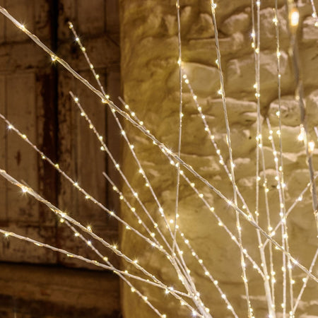Ramo bianco sferico con MicroLED da Ø1,5 mm a luce bianca calda per esterni ed interni
