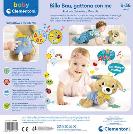 Clementoni - Billo Bau Gattona con Me 17986