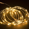 Luci di natale catena con 40 Micro Led e filo in metallo a batteria per interno