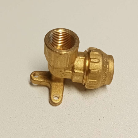 Raccordo F 32x1" gomito flangiato di giunzione in ottone con tenuta O-ring ed ogiva in ottone