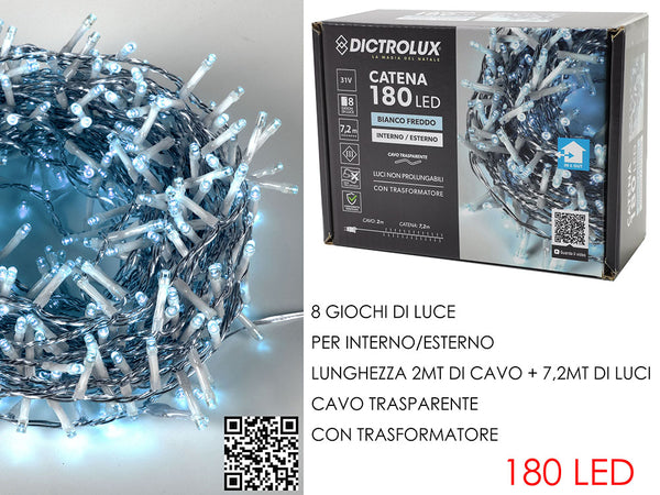 Luci led 180 bianco freddo