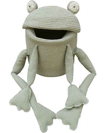 Cesto Portaoggetti - Fred la Rana - Fantasy Garden - Diametro 23x35 cm Lorena Canals