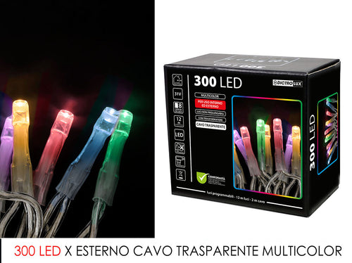Luci led 300 multicolor