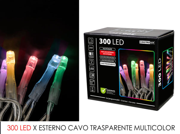 Luci led 300 multicolor