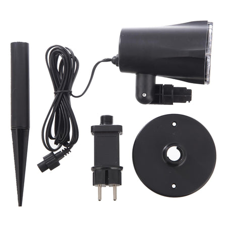 Proiettore natalizio led fiocchi fiocco natale disegno movimento luce fredda esterno