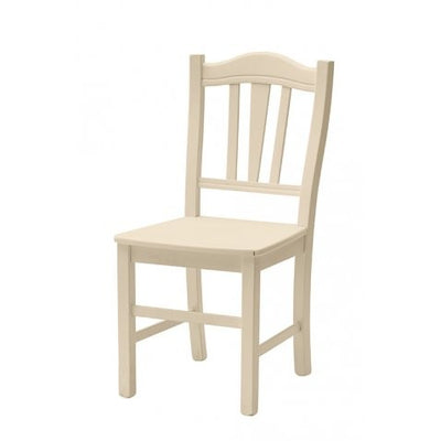 MOBILI 2G - Set 2 sedie country legno beige seduta legno 46x50x95
