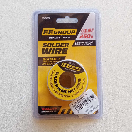 FF Group 1,5mm rocchetto da 250gr filo di stagno per saldare