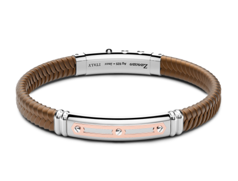Zancan   Bracciale In Acciaio Con Inserti