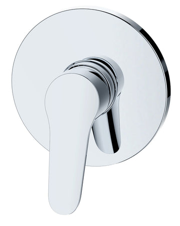 Tecom serie Timeless miscelatore per doccia ad incasso monocomando finitura cromata lucida