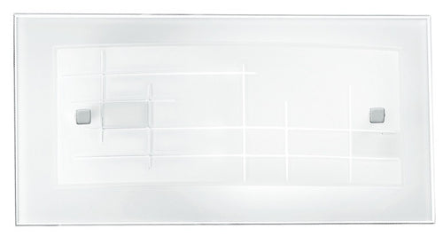 Applique Rettangolare Vetro Cornice decoro Quadri Lampada da Parete Classica E27