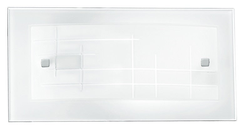 Applique Rettangolare Vetro Cornice decoro Quadri Lampada da Parete Classica E27