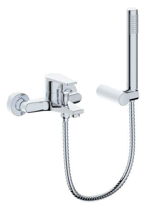 Tecom serie Timeless miscelatore per vasca esterno monocomando finitura cromata lucida