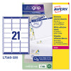 Etichetta Adesiva L7160 Bianca 100Fg A4 63,5X38,1Mm (21Et/Fg Avery