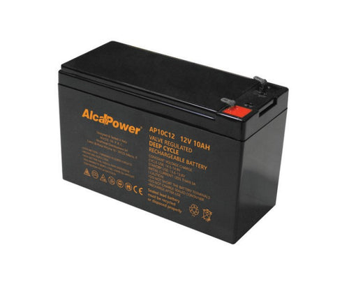 Alca Power batteria al piombo da 12V 10Ah ricaricabile ermetica per UPS e illuminazione di emergenza